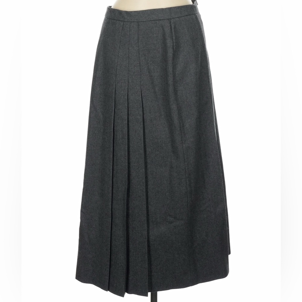 Vintage Ralph Lauren 80s Wool Midi Skirt & Linen Lace Blouse Top Set Victorian - Picture 5 of 16
